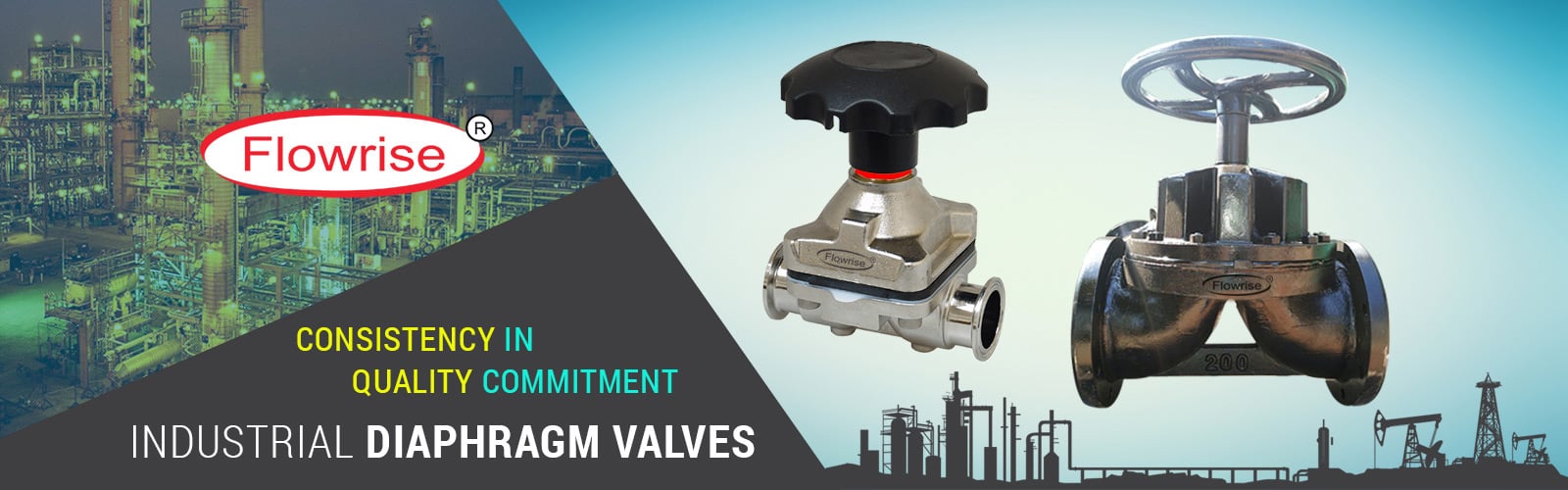 Industrial Diaphragm Valves manufacturers, suppliers and exporters in Ahmedabad